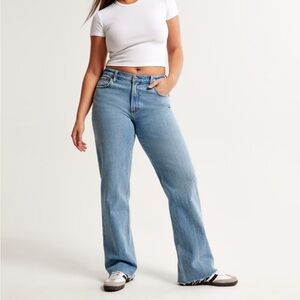 Abercrombie Curve Love low rise baggy jean